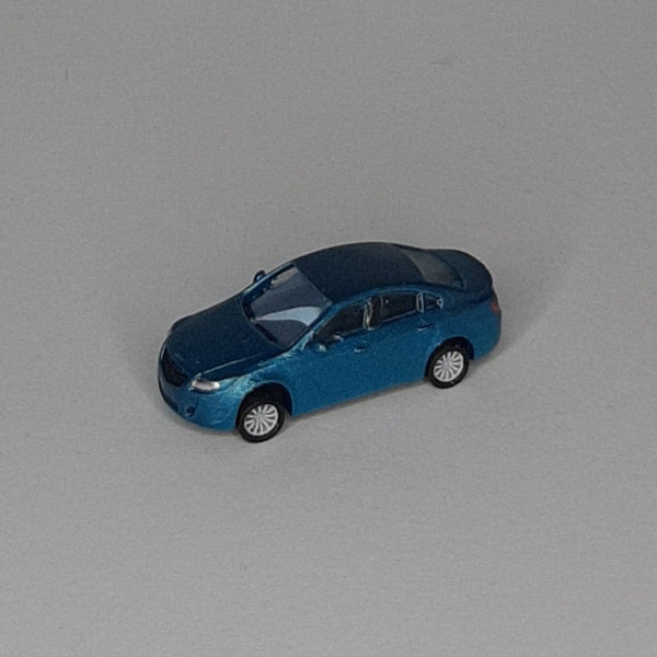 Mittelklassewagen, Spur TT, Maßstab 1:120, deutsches Vorbild, Farbe karibikblau